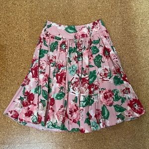 Talbots Floral A-line skirt Size: 4